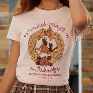 Her Universe Kiki’s Delivery Service Bakery T-Shirt Juniors Size XL